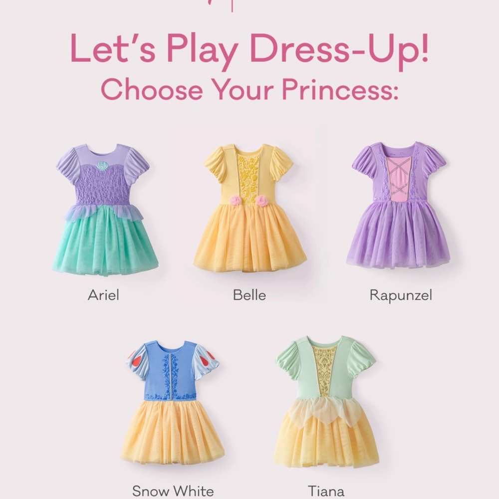 Little Sleepies Disney Princess Tiana Dress 5T NWT - Picture 4 of 6